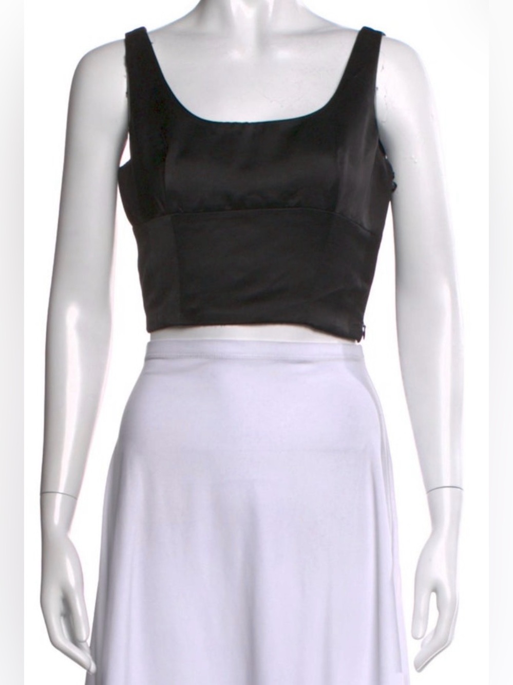 Jason Wu Black Cropped Tank Top